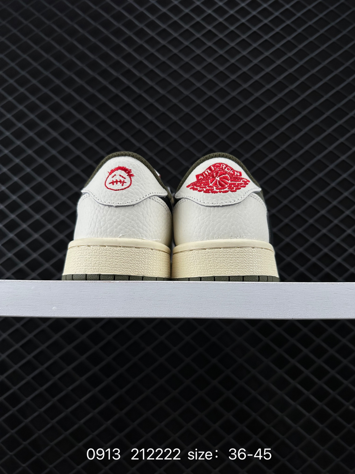 fragment design x Travis Scott x Nike Air Jordan 1 Low OG SP”Black/Green Toe“